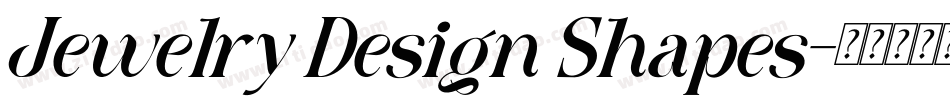 Jewelry Design Shapes字体转换